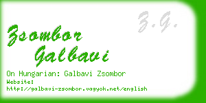 zsombor galbavi business card